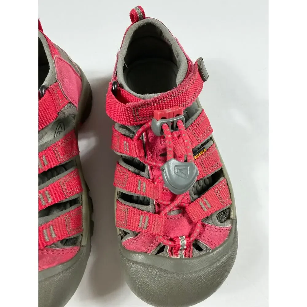 KEEN Newport H2 Waterproof Sport Sandals Raspberry Pink Gray Toddler Size 12